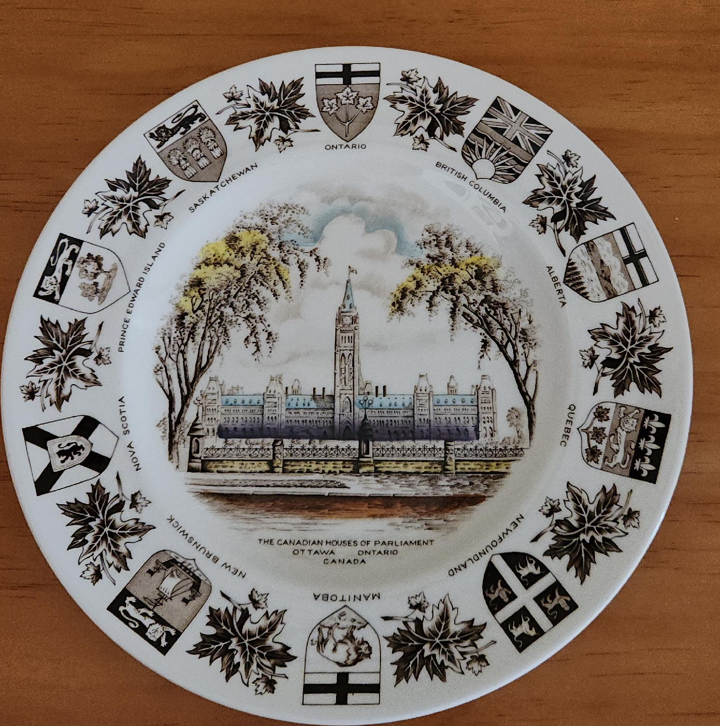 Canadian Houses of Parliament Decorative Plate image indicator(1)