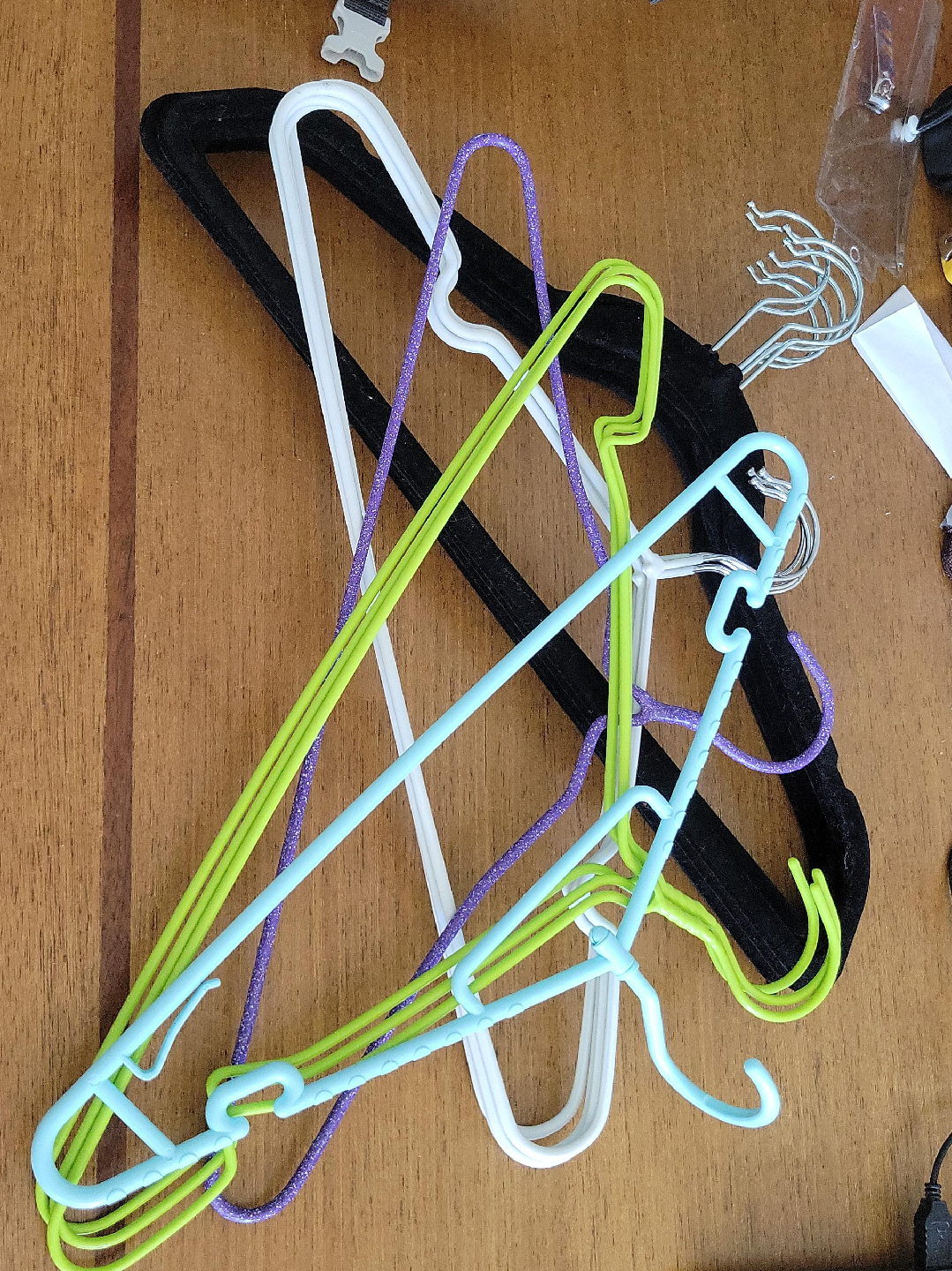 Assorted Clothes Hangers - Variety of Colours