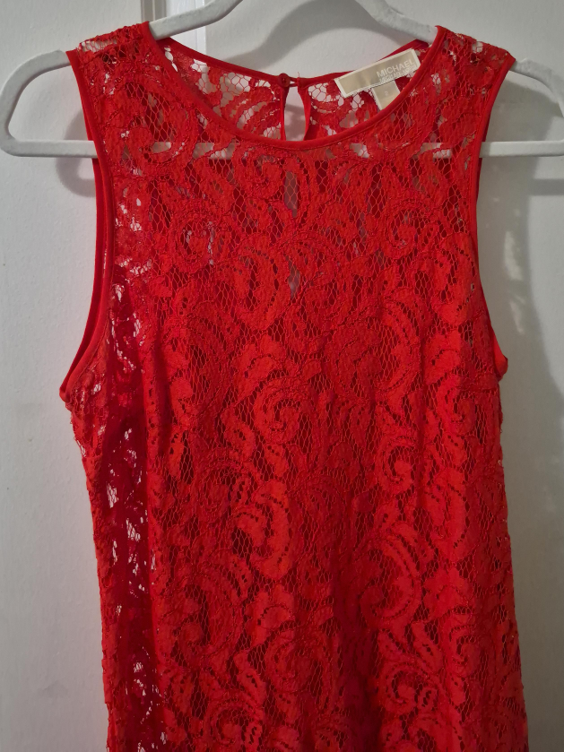 Michael Kors Red Lace Dress - Size 2