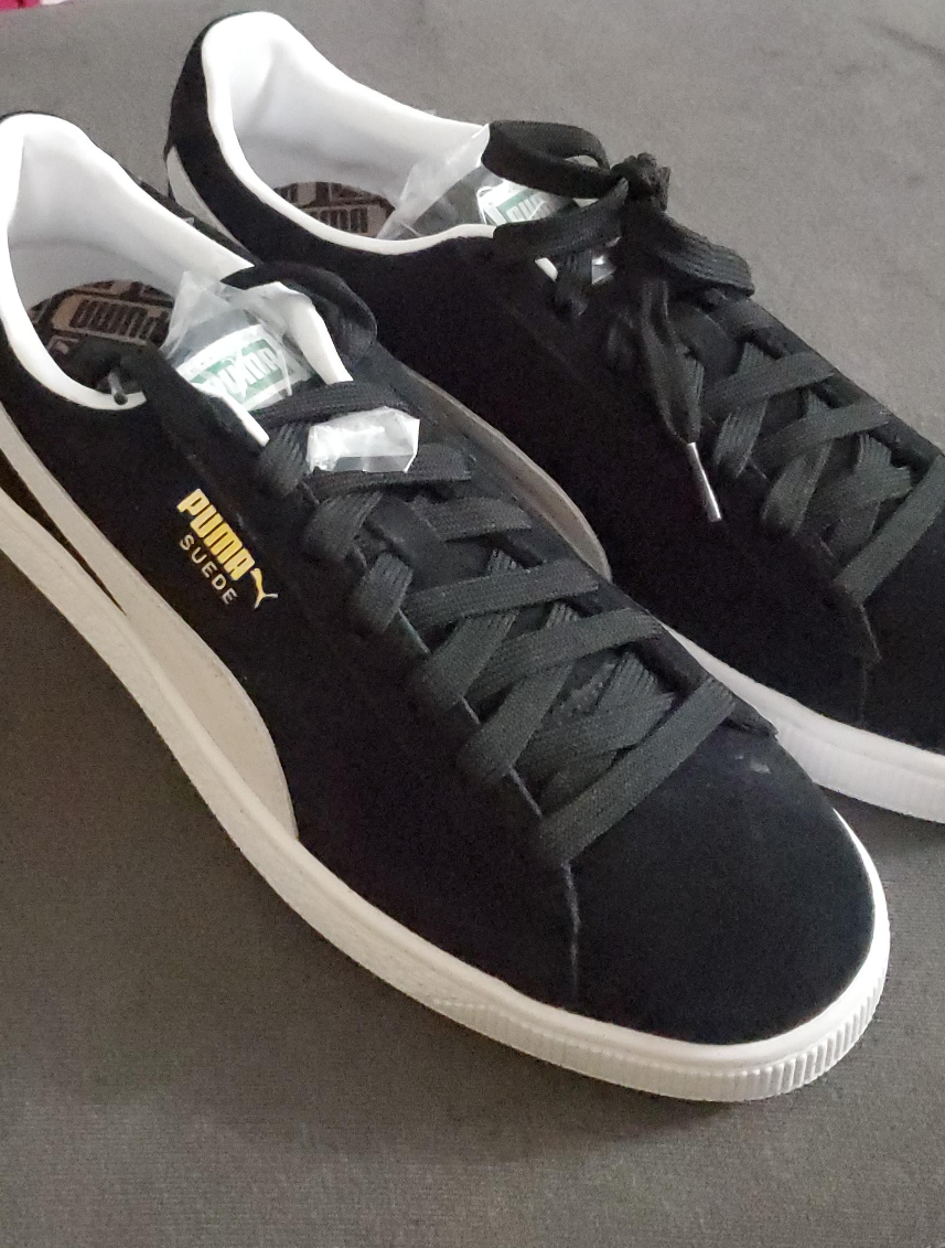 Puma Suede Classic XXI Black/White - Men's US 9.5 thumbnail