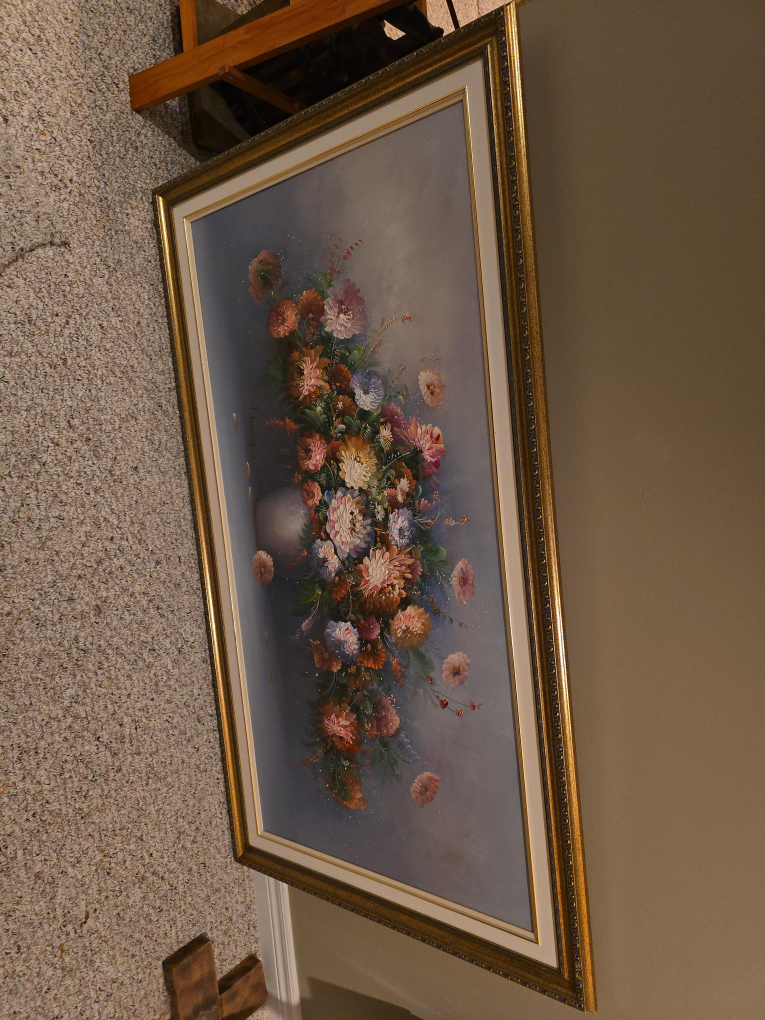 Framed Floral Painting thumbnail