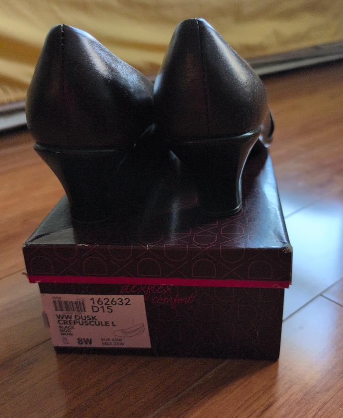 DEXFLEX Comfort Dusk Crepuscule L Black Heel - Size 8W thumbnail