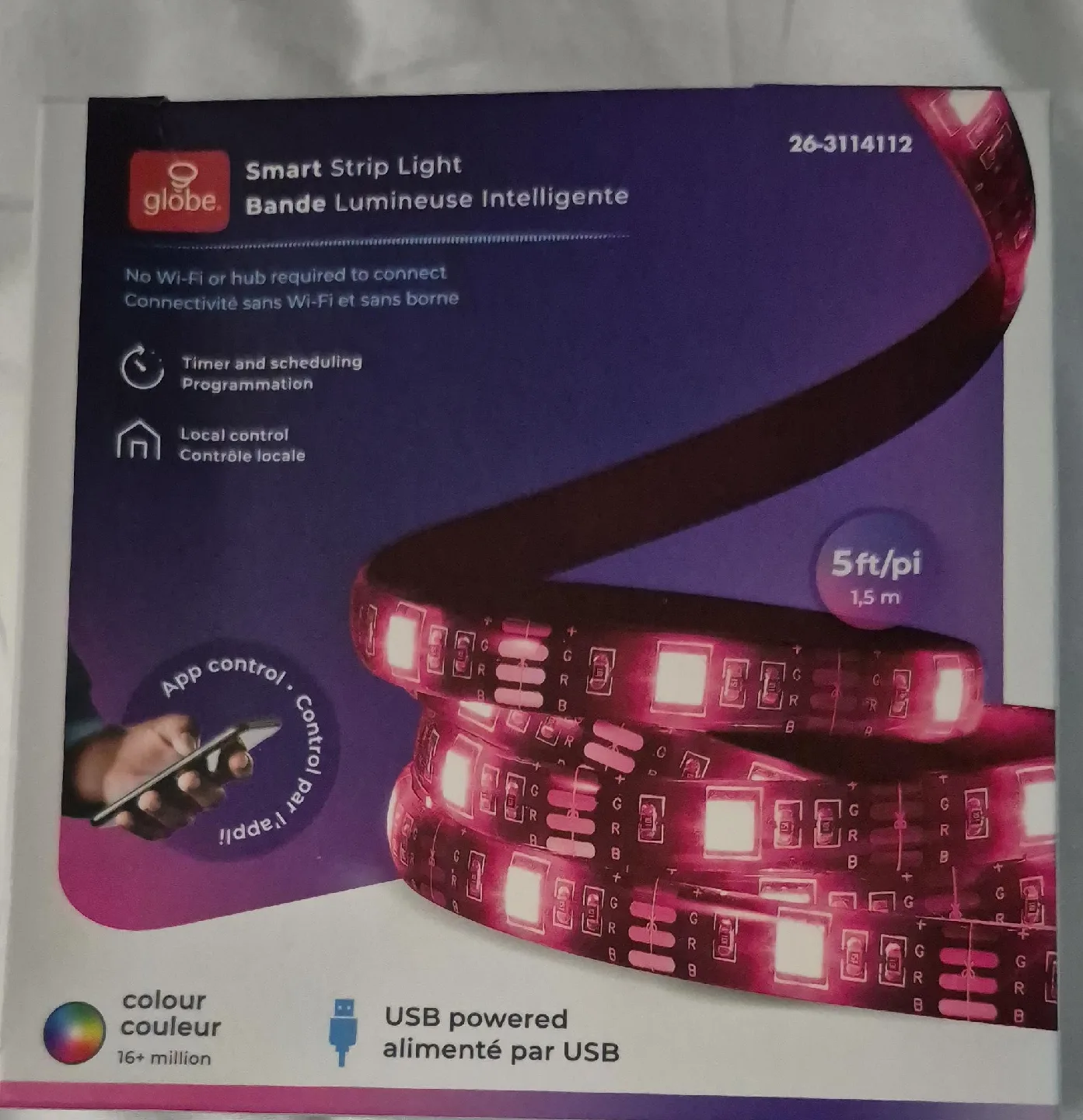 Globe Smart Strip Light 5ft - New in Box!🥕