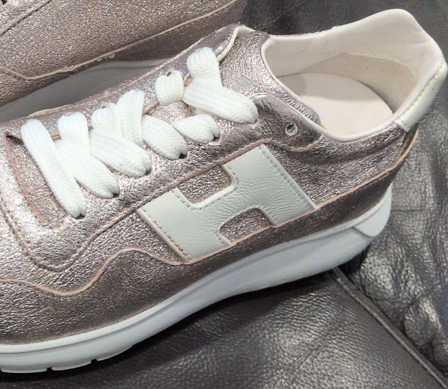 Hogan Women's Glitter Sneakers Size 35.5 thumbnail
