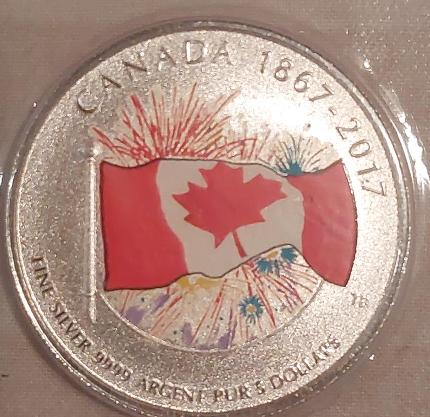 Canada 1867-2017 Fine Silver 5 Dollars Coin thumbnail