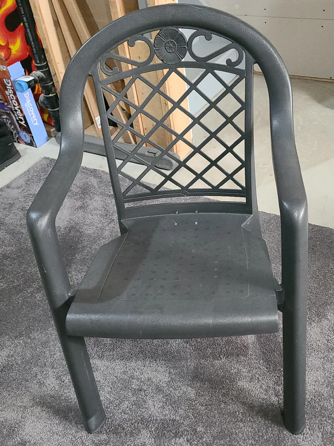 (4) Outdoor Patio Chair - Dark Grey