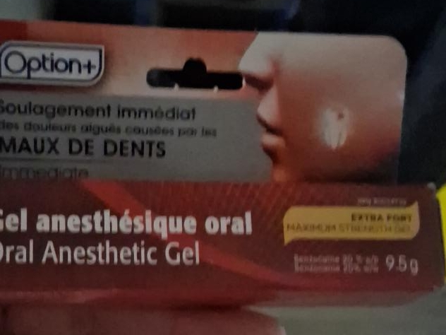 Option+ Oral Anesthetic Gel - Extra Strength thumbnail