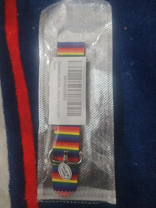 New Rainbow Striped LGBT Watch Band thumbnail