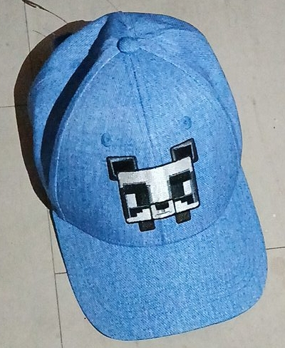 Minecraft Panda Blue Baseball Cap thumbnail