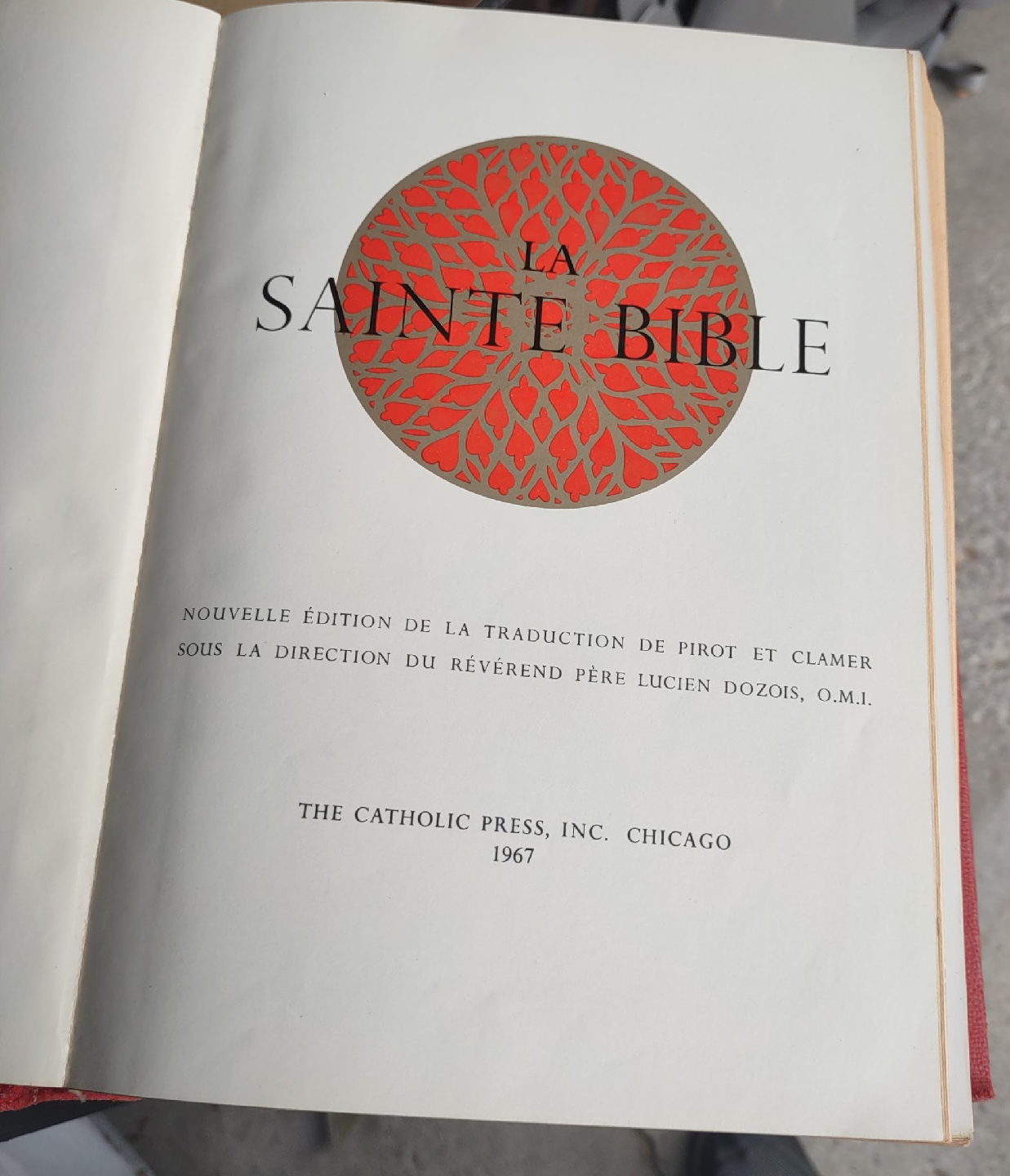 La Sainte Bible - Catholic Press 1967