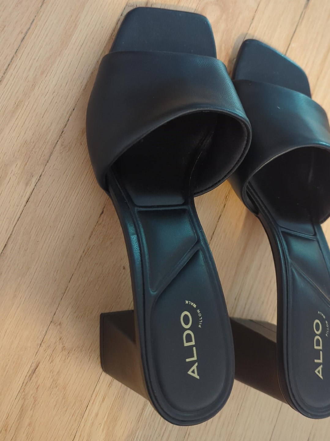 ALDO Pillow Walk Black Heels thumbnail