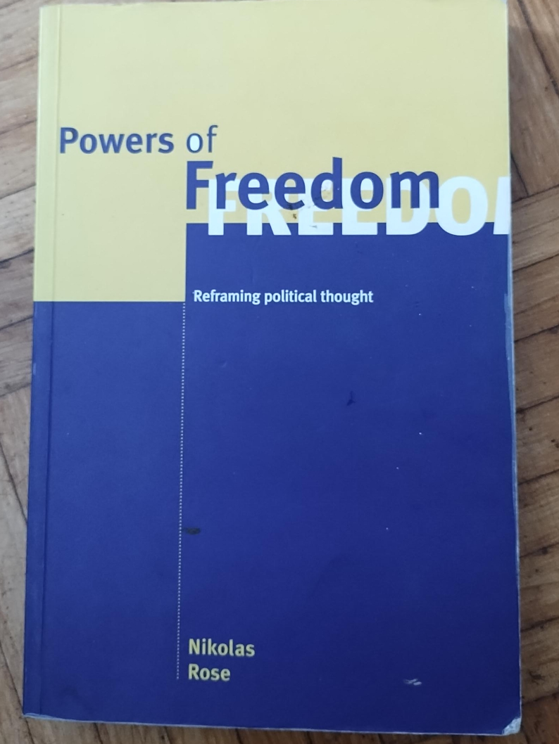 Powers of Freedom by Nikolas Rose thumbnail