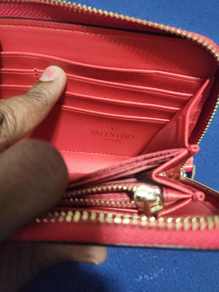 Valentino Red Leather Wallet