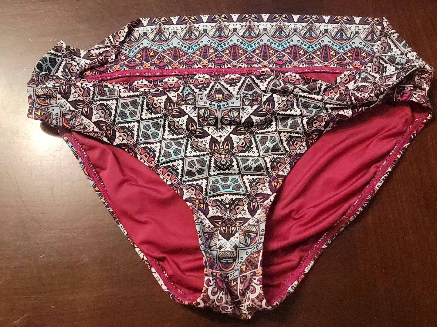 La Vie en Rose Aqua Swim Bottoms - Size S thumbnail
