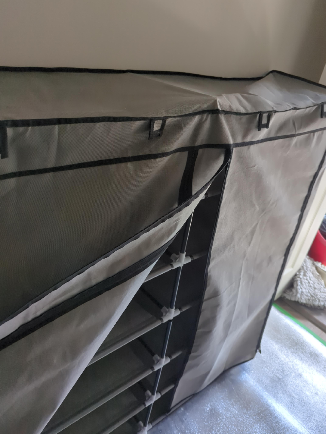 Portable Shoe Rack Organizer with Cover thumbnail