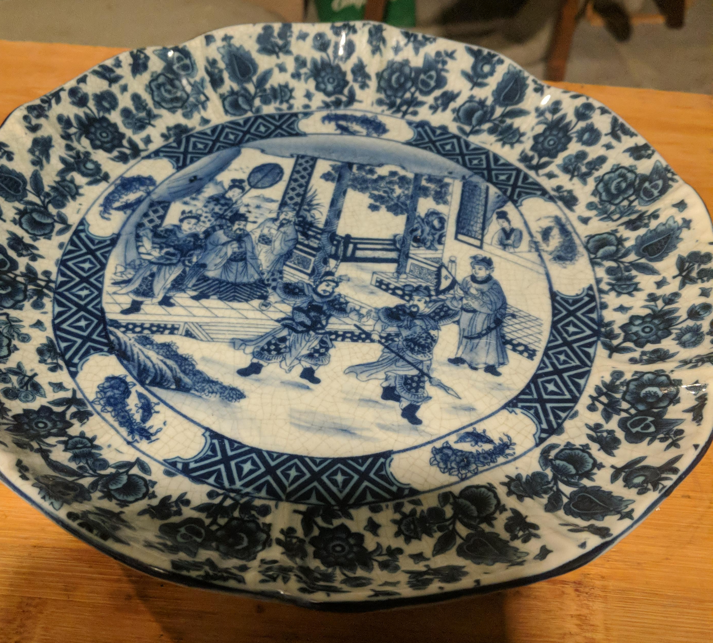 Blue & White Decorative Plate