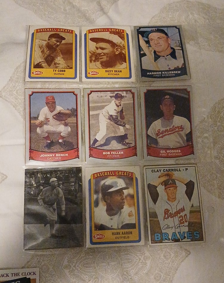 Vintage Baseball Trading Cards - Assorted thumbnail