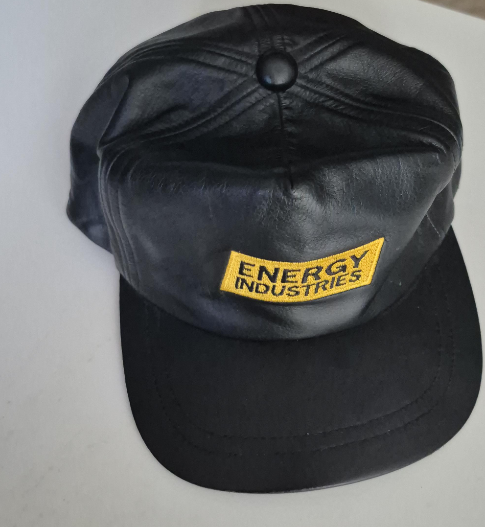 Energy Industries Black Leather Cap thumbnail