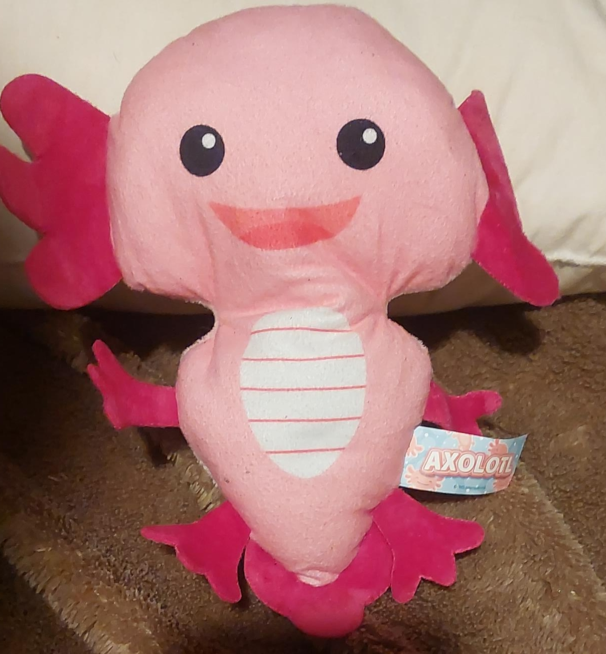 Pink Axolotl Plush Toy thumbnail