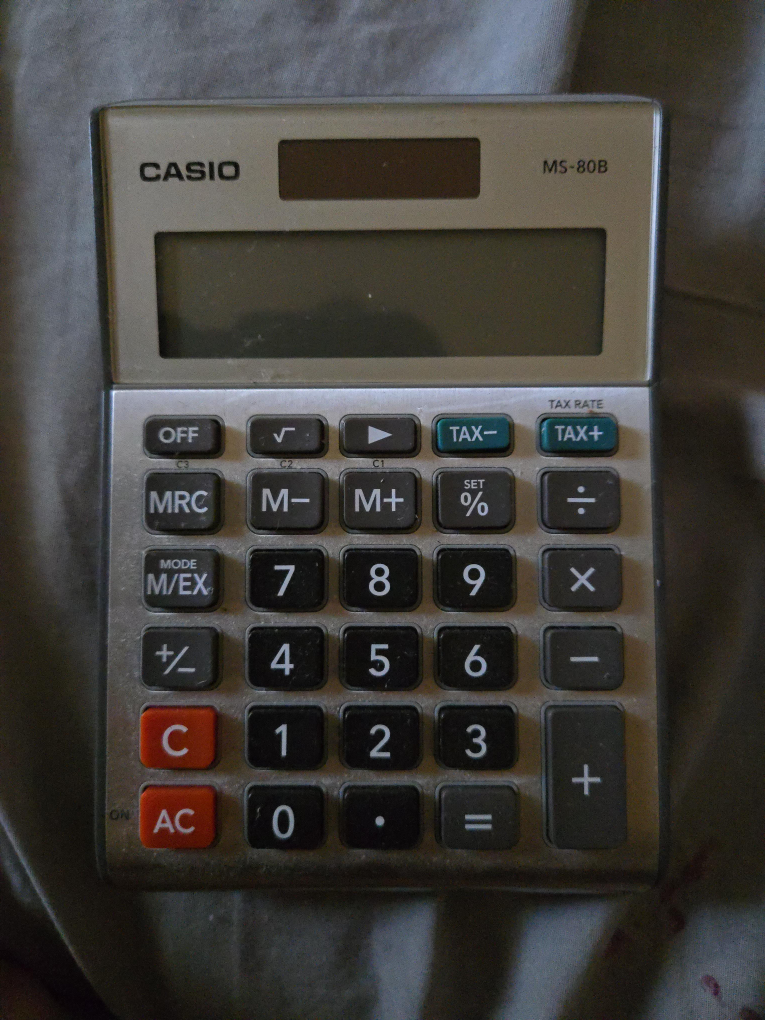 Casio MS-80B Calculator image indicator(1)