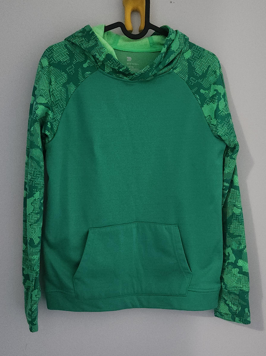 All in Motion Green Hoodie - Size L 12/14 thumbnail