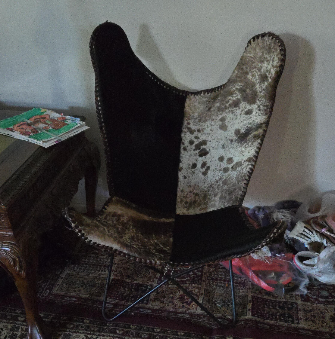 Butterfly Chair - Leather & Hair Hide thumbnail