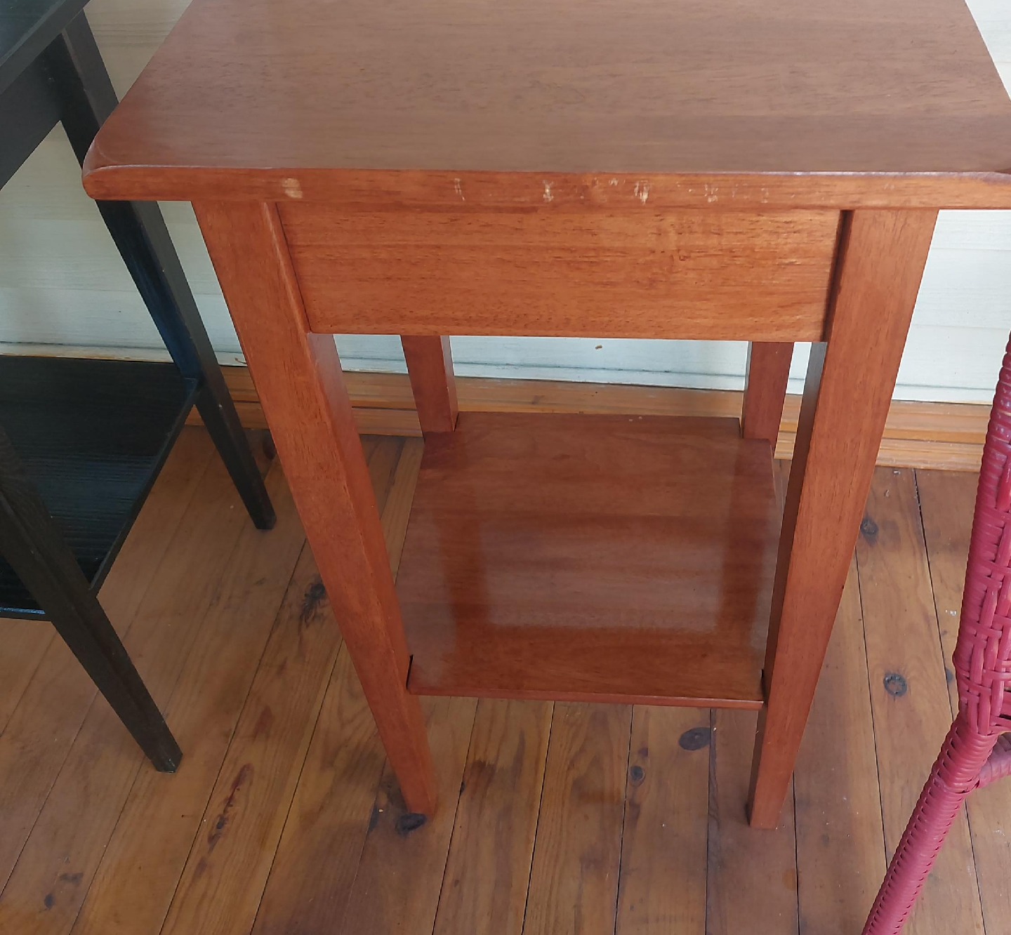 Wooden Side Table with Drawer thumbnail