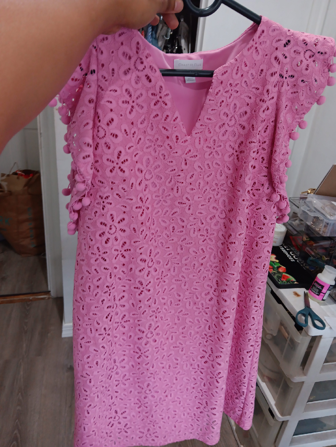 Charter Club Pink Lace Dress thumbnail