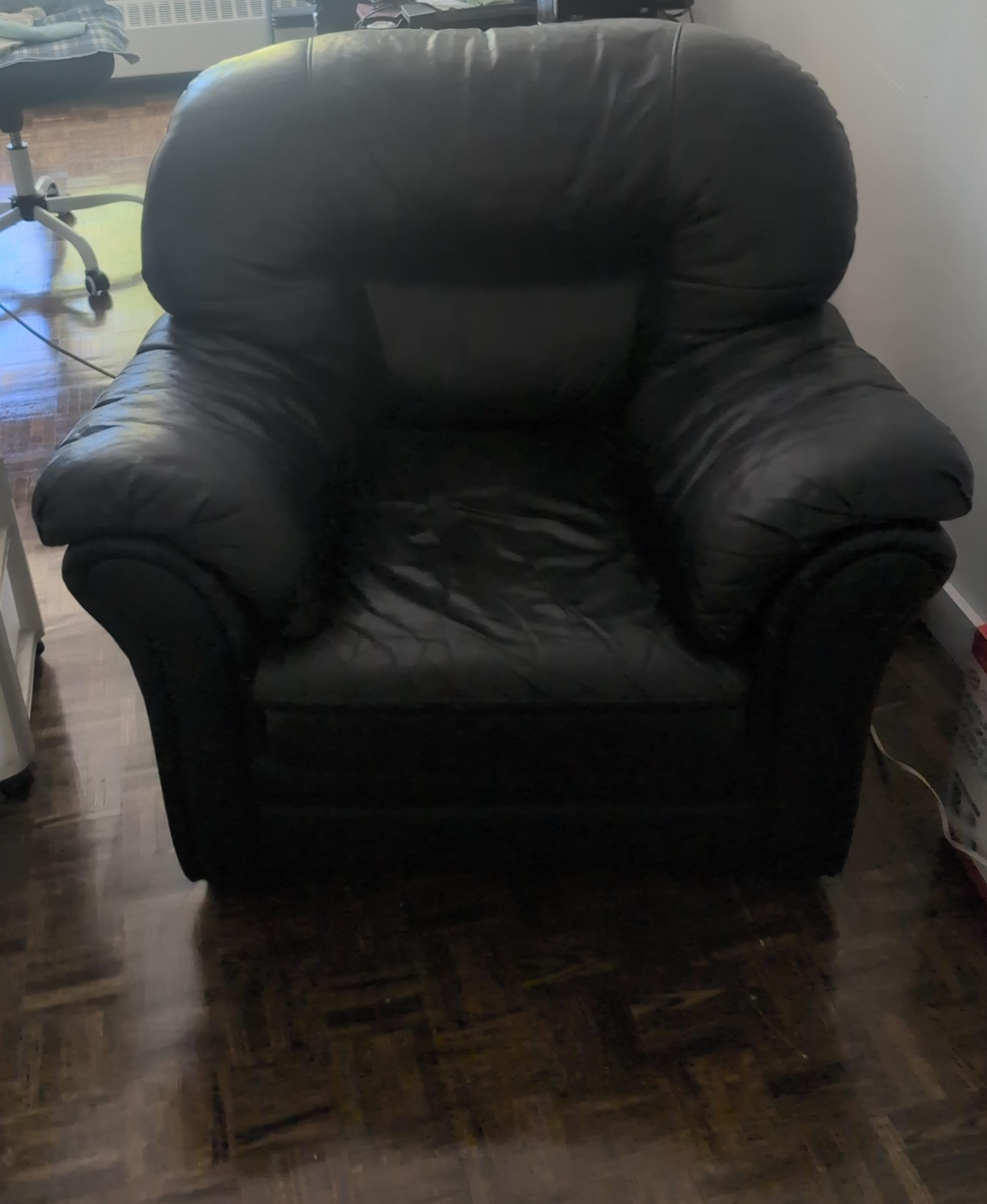 Black Leather Armchair thumbnail