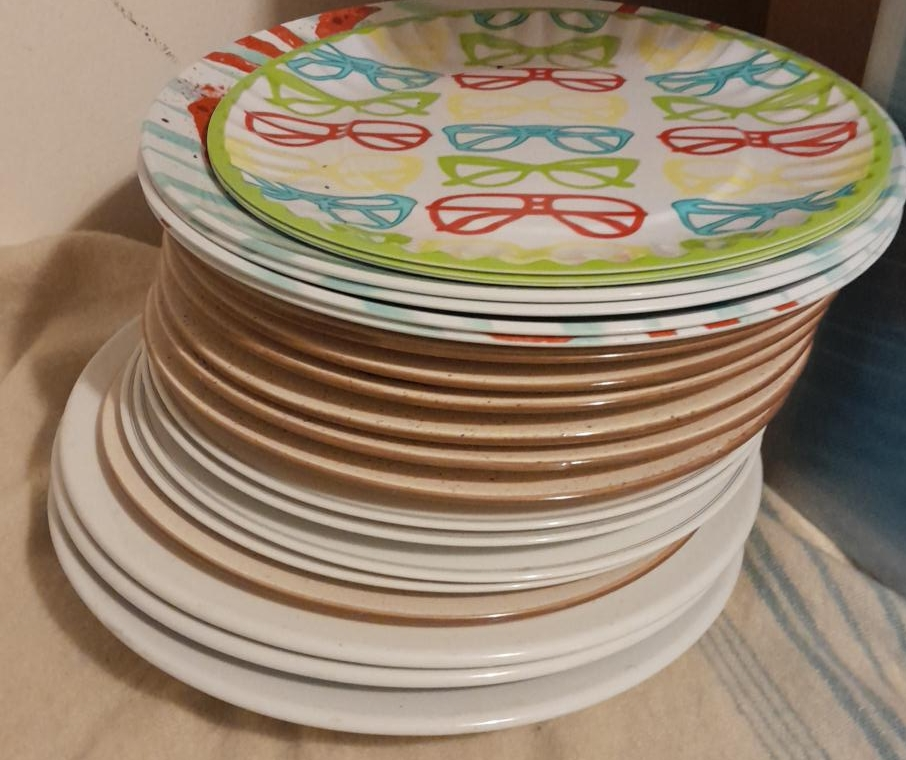 Assorted Decorative Plates,Thrifty Pack of plates🥕 thumbnail