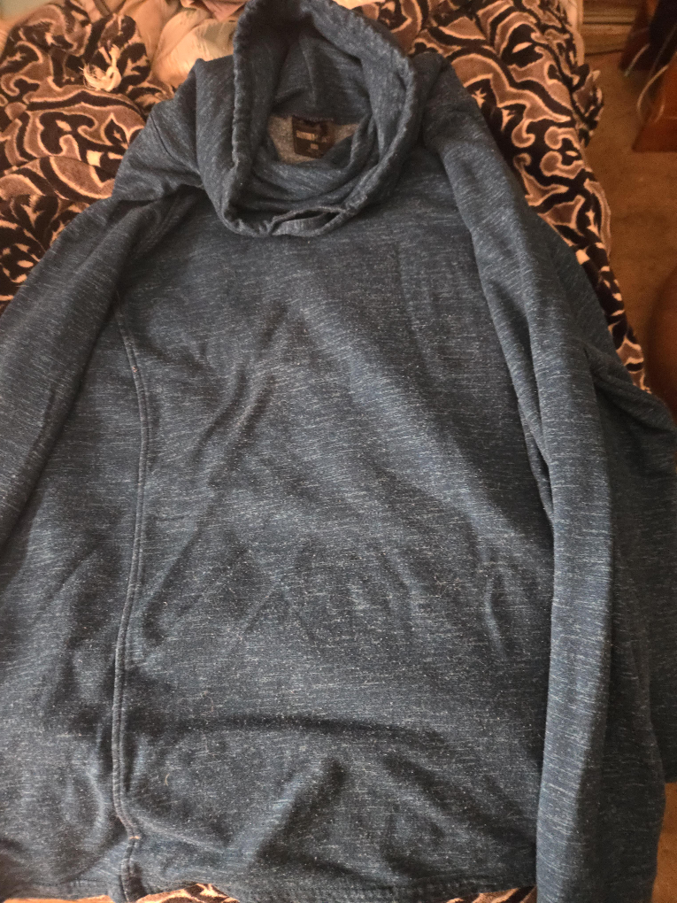 Bench Blue Cowl Neck Pullover - Size XL thumbnail