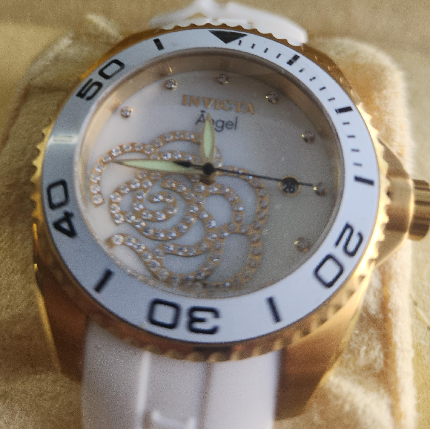 Invicta Angel Women's Watch - White & Gold thumbnail