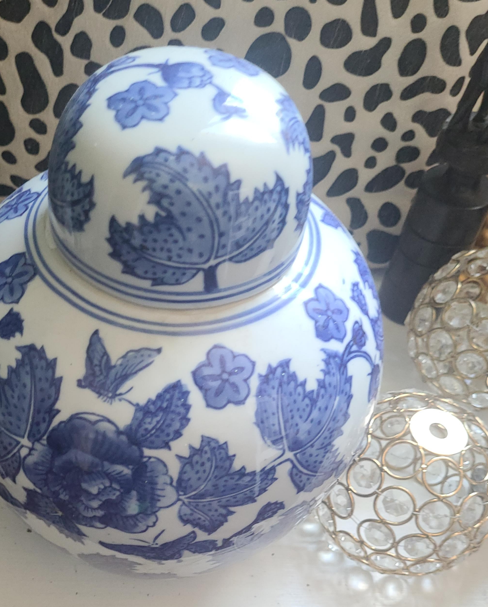 Blue & White Floral Ginger Jar thumbnail