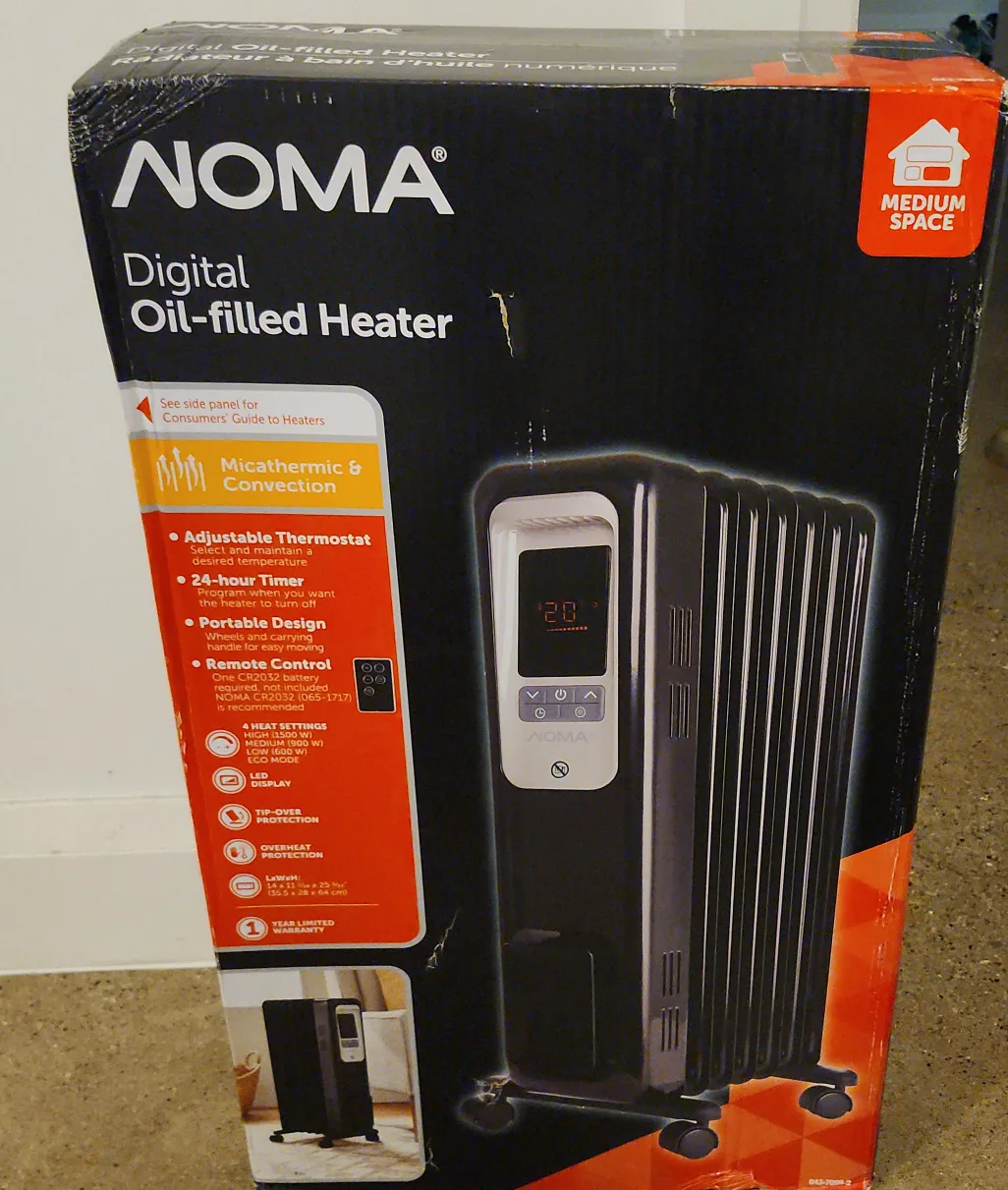NOMA Digital Oil-Filled Heater - Medium Space