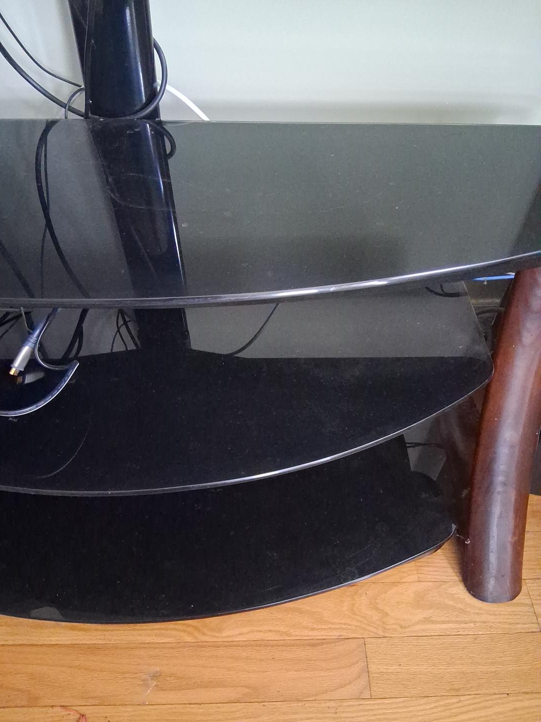 Black Glass TV Stand thumbnail