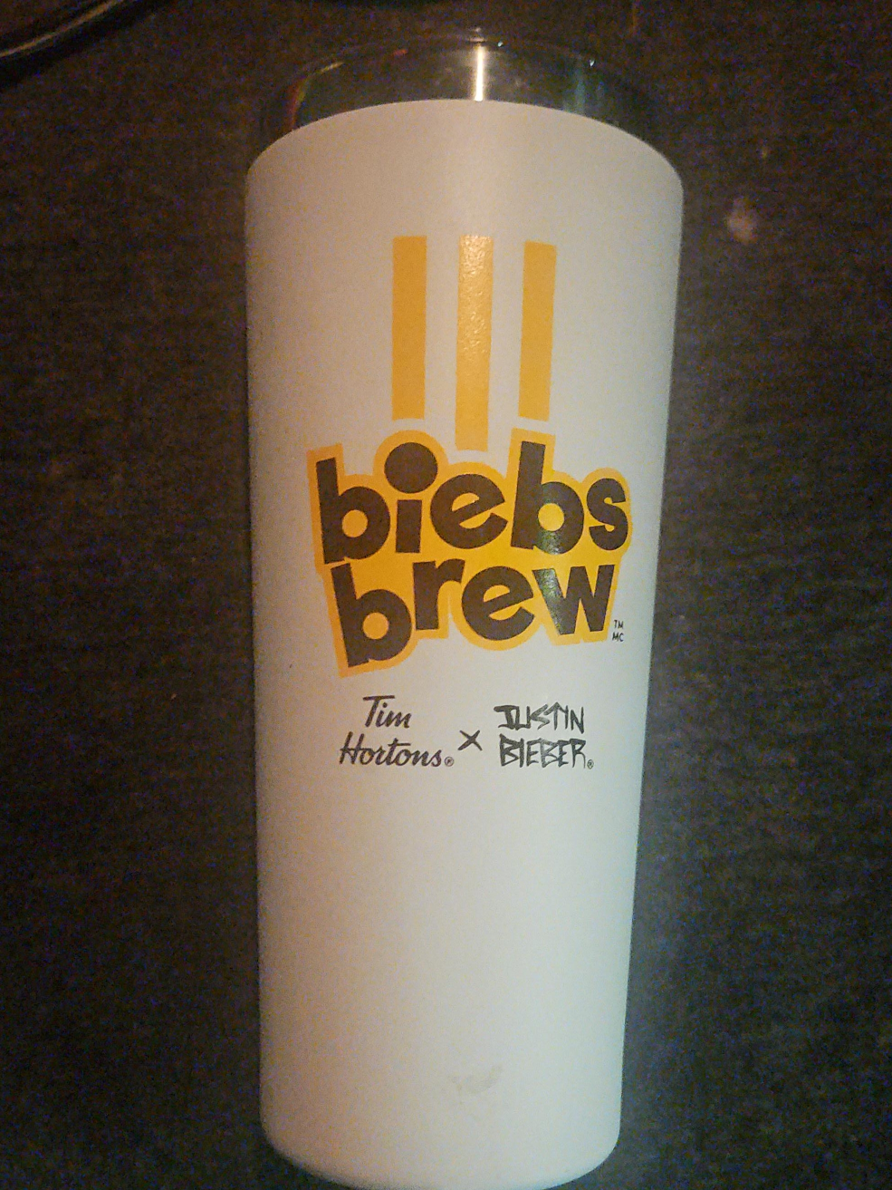 Tim Hortons x Justin Bieber Biebs Brew Tumbler thumbnail