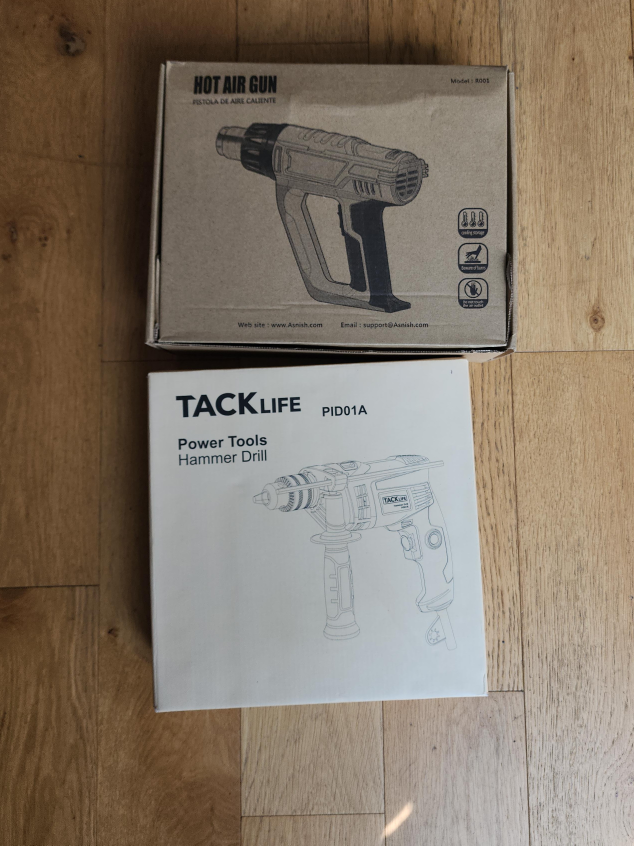 Tacklife Hammer Drill PID01A & Hot Air Gun R001 thumbnail