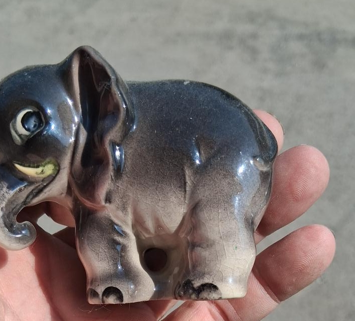 Vintage Ceramic Elephant Figurine thumbnail