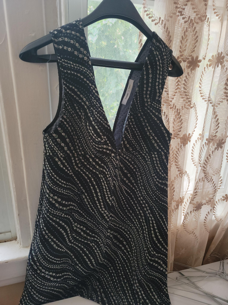 Rebecca Taylor Black & White Sleeveless Top thumbnail