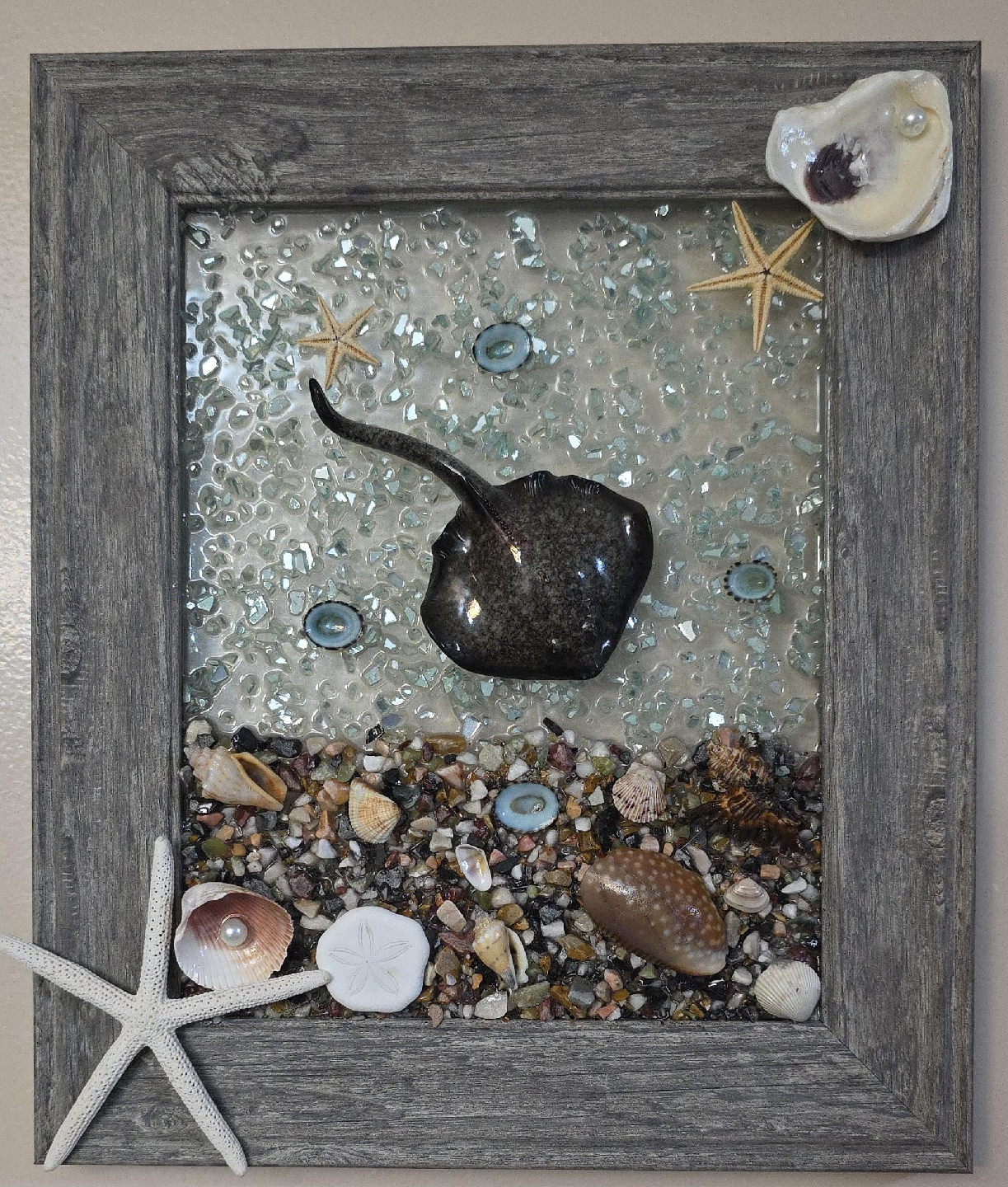 Seashell and Stingray Wall Art thumbnail