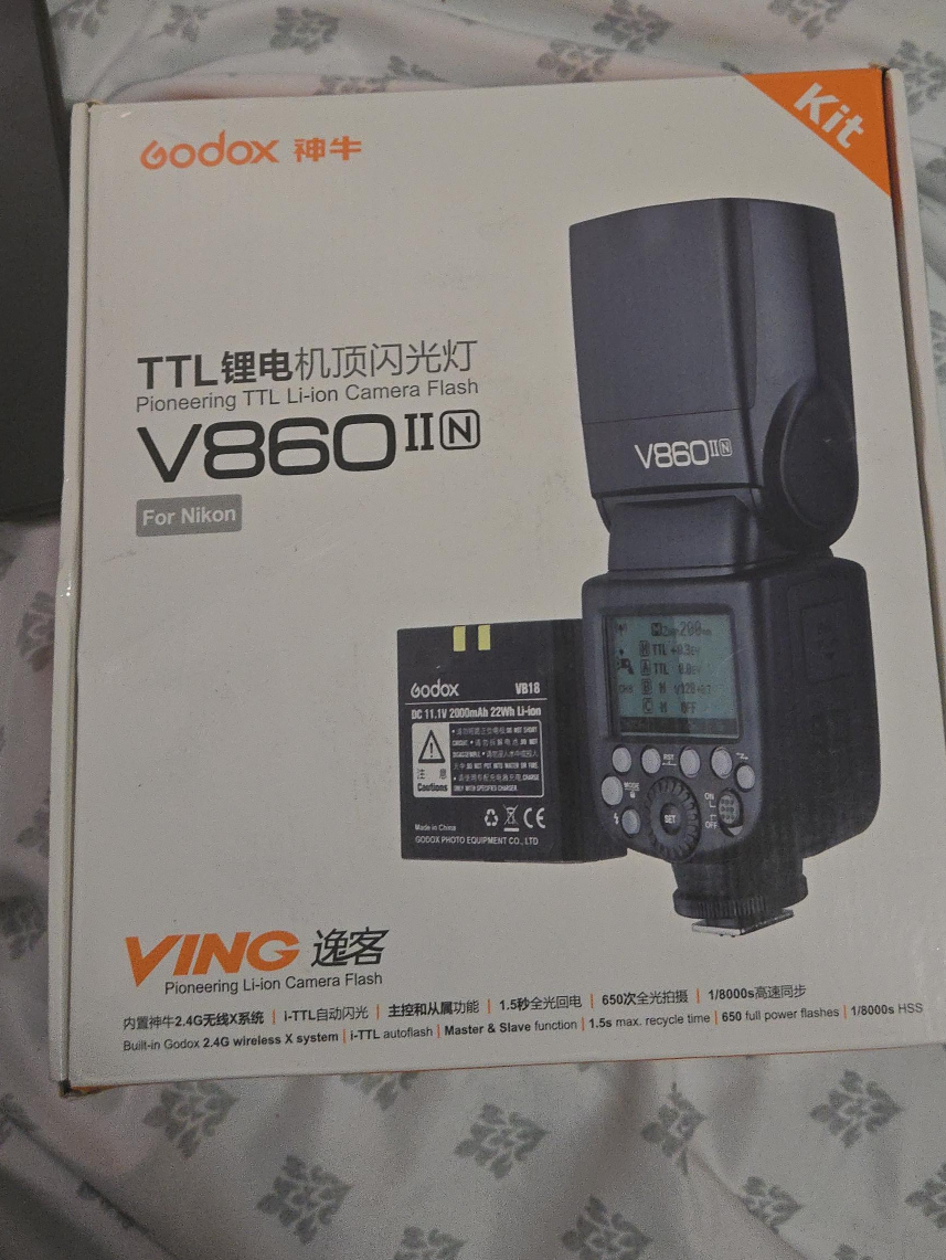 Godox V860IIN TTL Li-ion Camera Flash for Nikon thumbnail