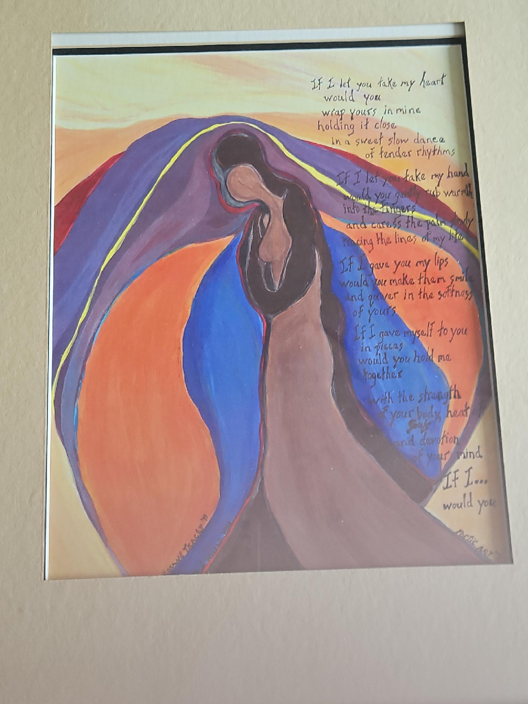 Framed Artwork - "If I Let You Take My Heart" thumbnail