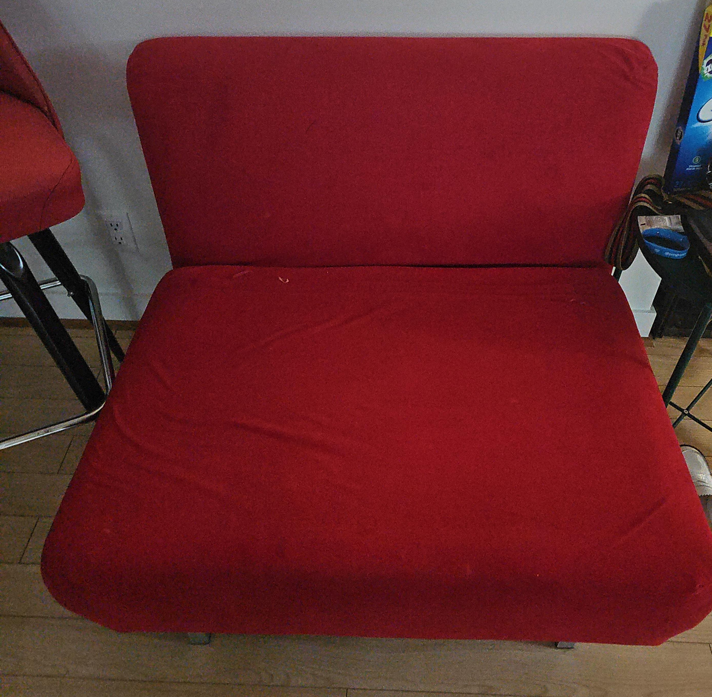 Red Convertible Chair Bed