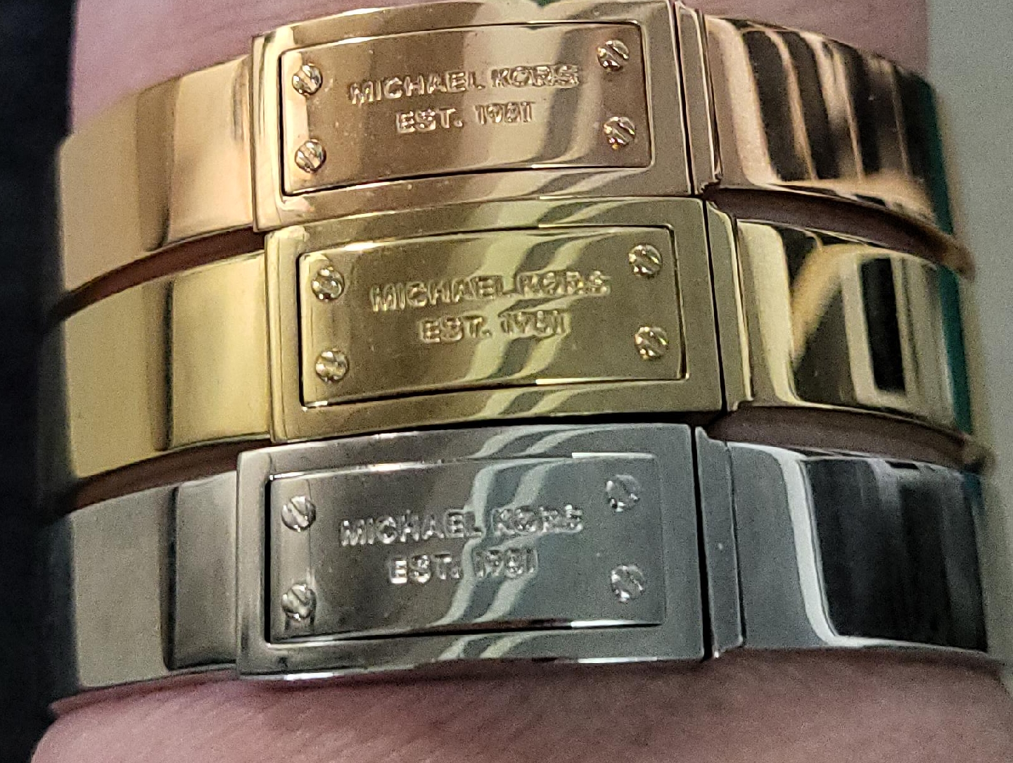 Michael Kors Bangle Bracelets - Gold & Silver thumbnail