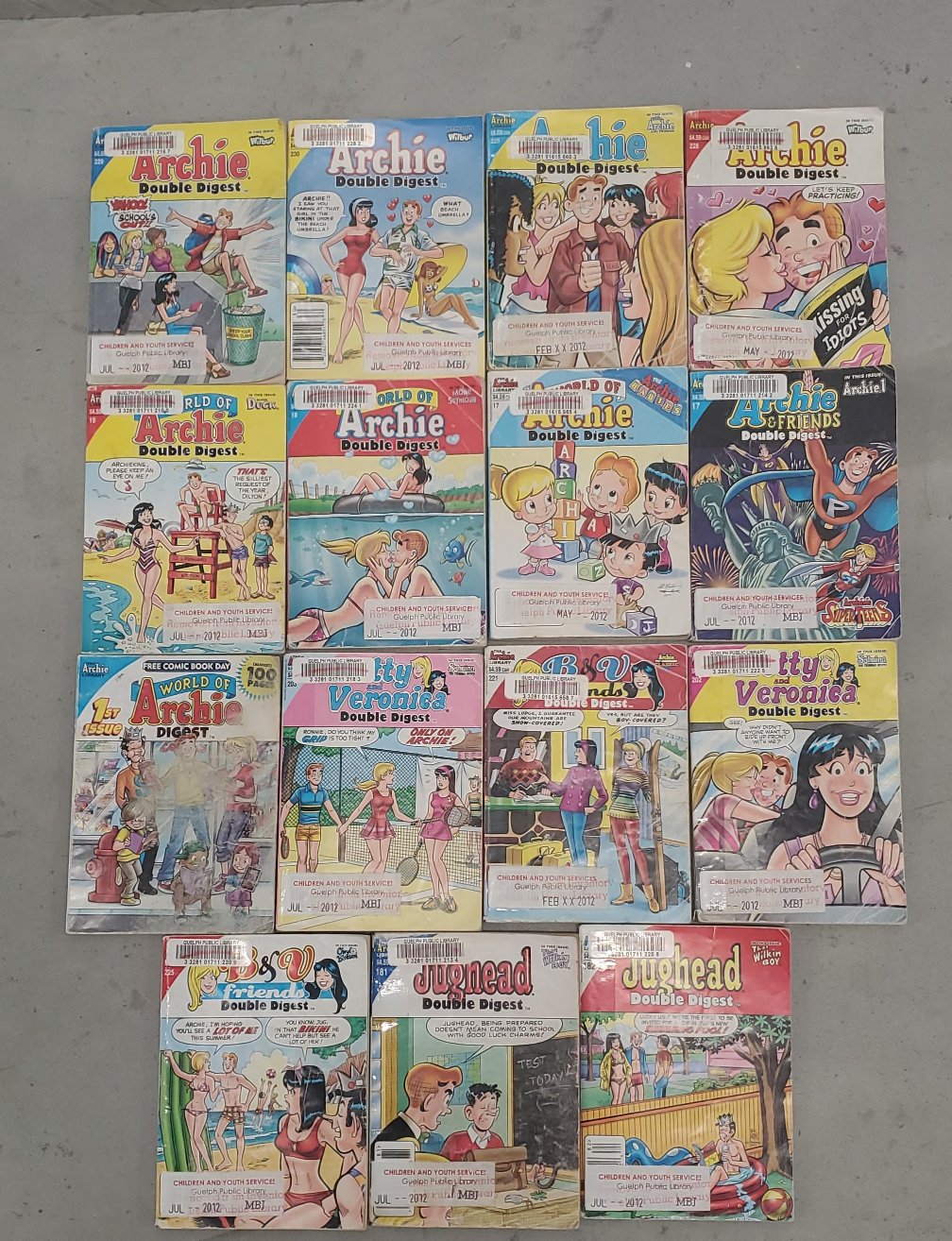 Archie, Jughead, Betty & Veronica Double Digest Comic Book Lot