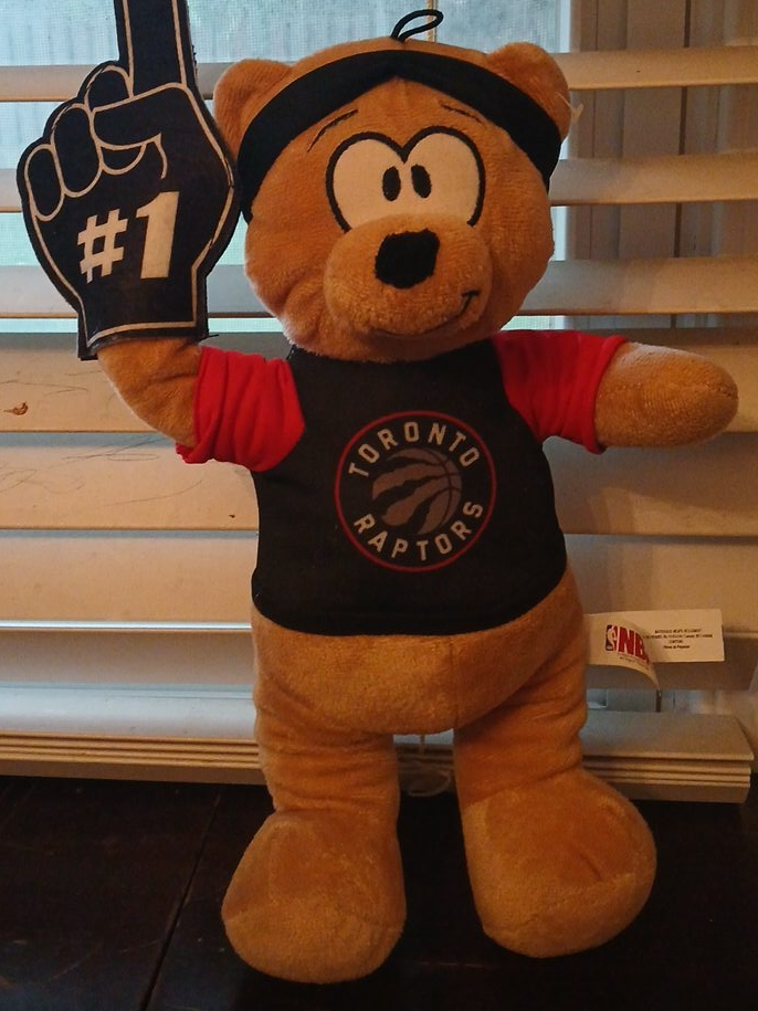 Toronto Raptors #1 Fan Teddy Bear thumbnail