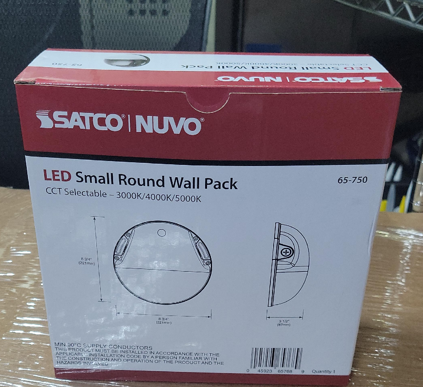 SATCO NUVO LED Small Round Wall Pack - New thumbnail