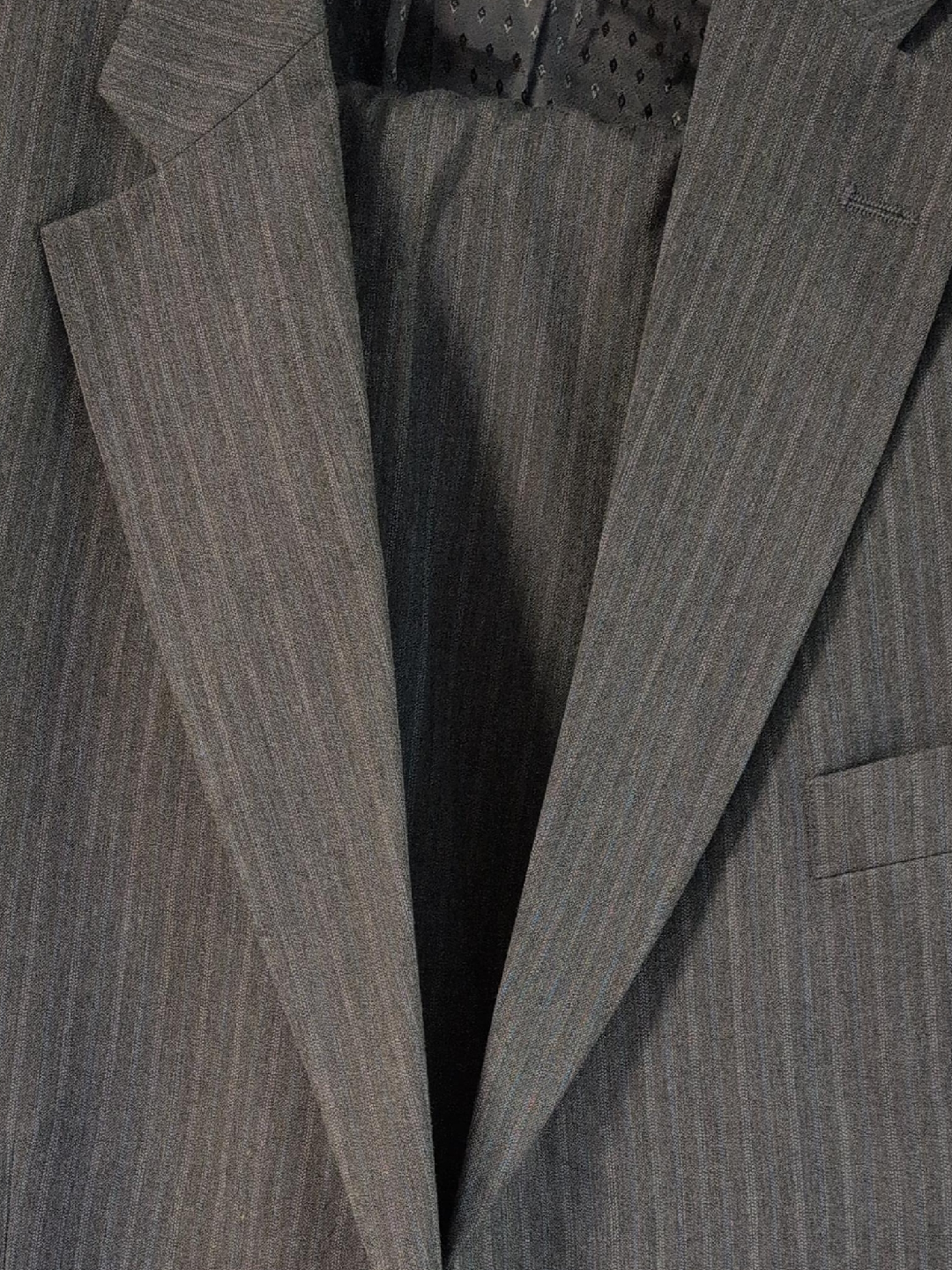 Grey Pinstripe Suit Jacket thumbnail