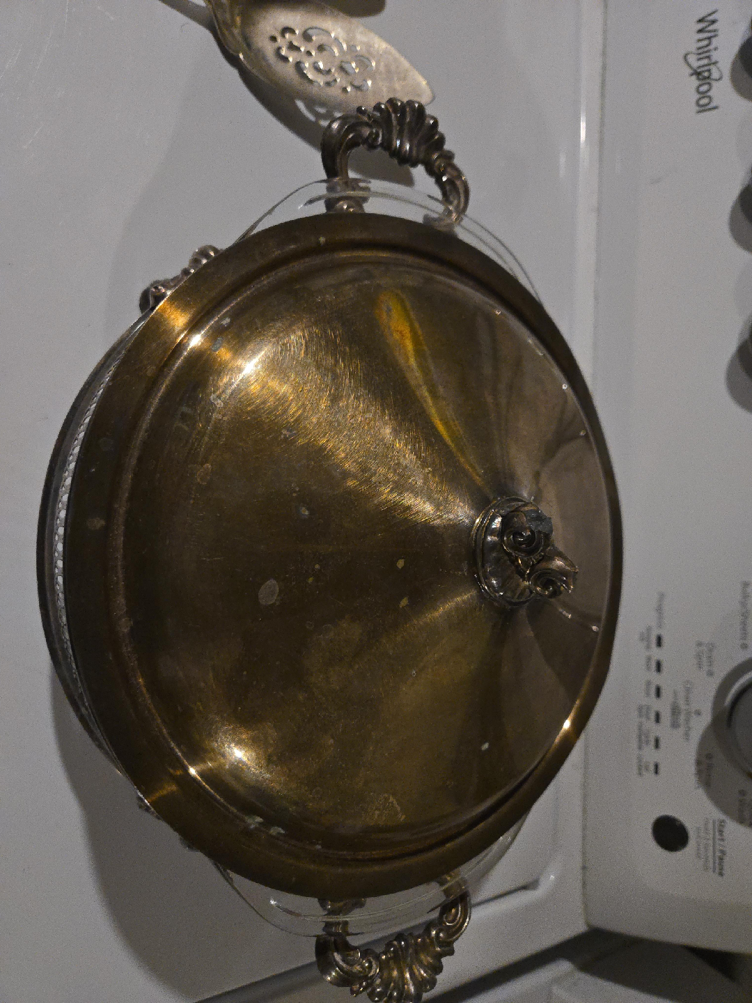 Vintage Silver Plated Serving Dish with Lid image indicator(1)