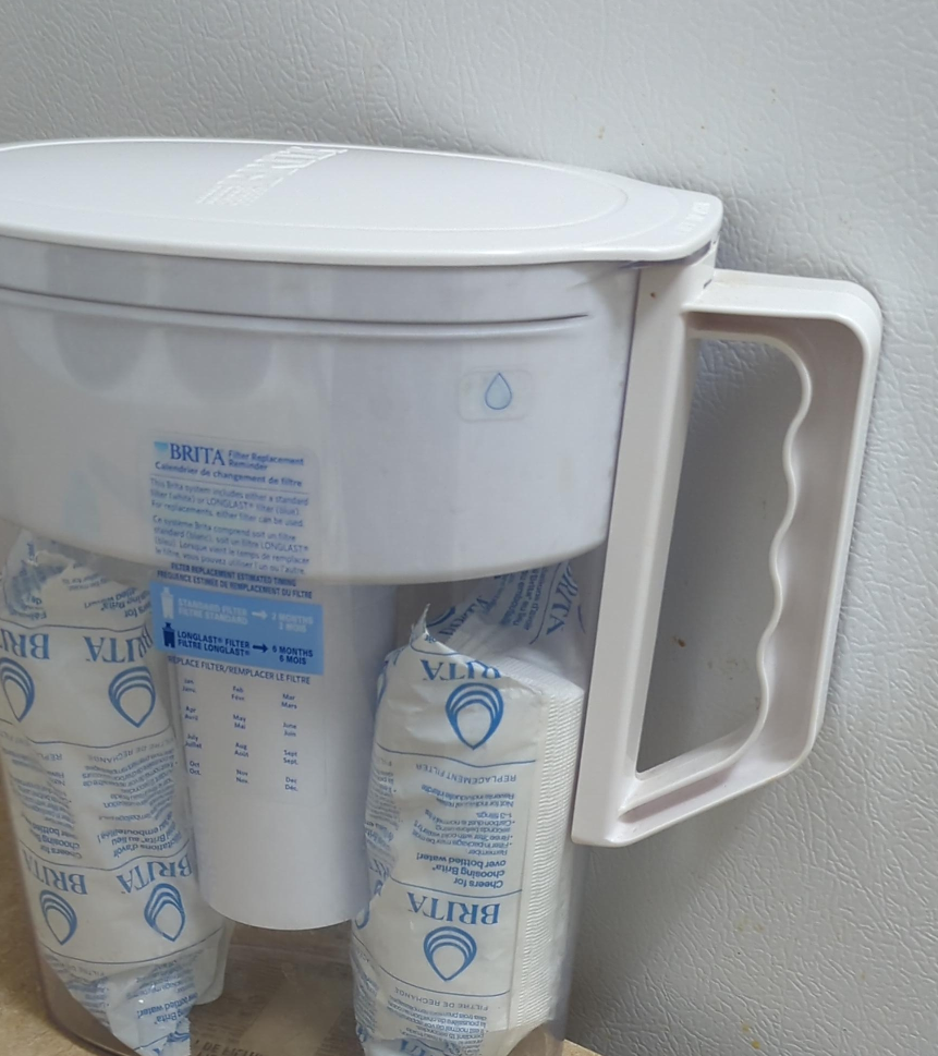 Brita Water Filter Pitcher with 3 Filters - Price Negotiable thumbnail